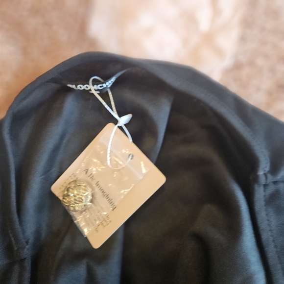 BloomChic Black Blouse with Gold Accents - Picture 3 of 4